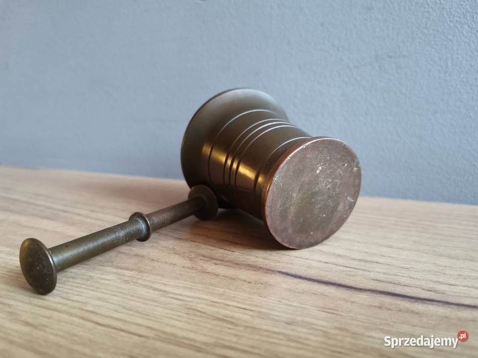 Stary mały przedwojenny moździerz z brązu Siemianowice Śląskie sprzedam