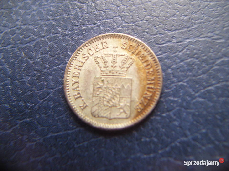 Stare monety 1 krajcar 1859 Bawaria NIemcy sprzedam