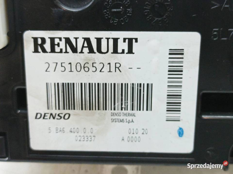 PANEL NAWIEWU 275106521R Opel Movano II 2010 Panele sterowania, przełączniki sprzedam