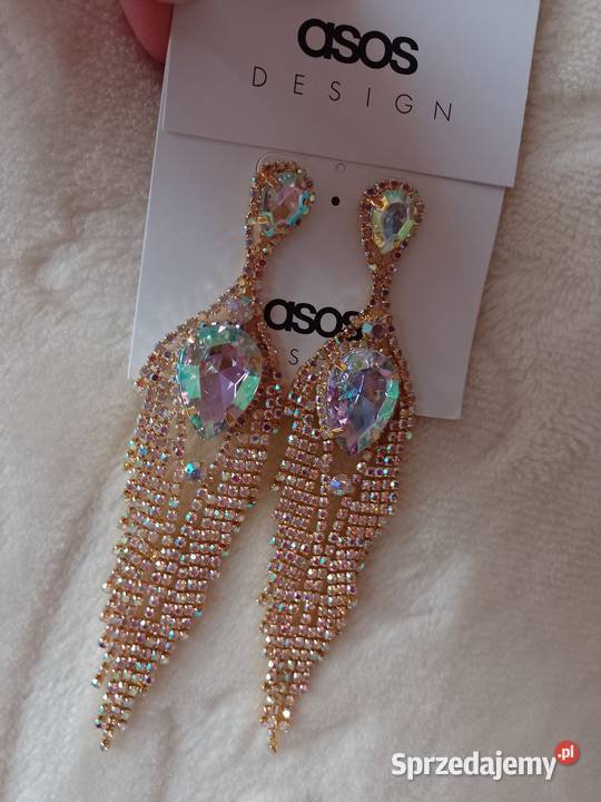 ASOS Wytworne długie Bogato zdobione kolczyki Kraków