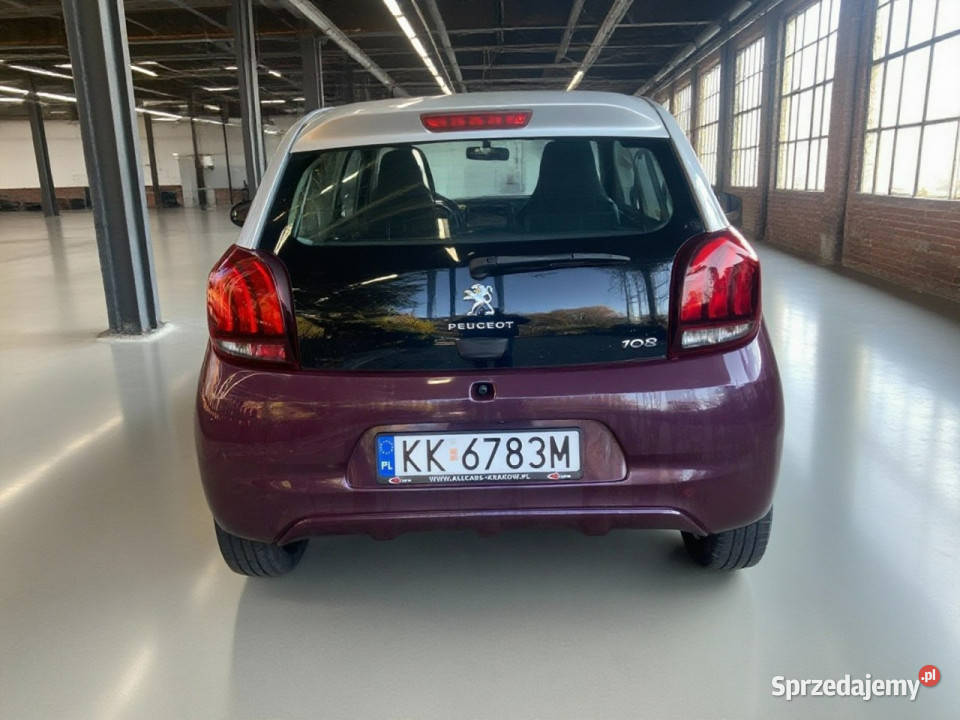 Peugeot 108 Navi kamera bluetooth ładny zadbany lakier metallic małopolskie Kraków