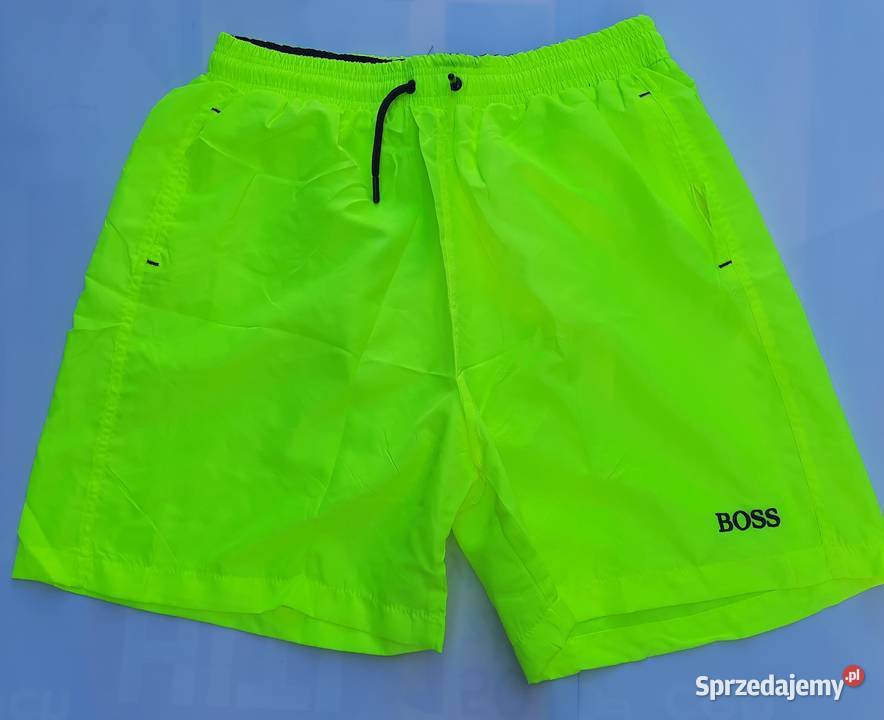 4XL kąpielówki HUGO BOSS żółte neon pas 8090 Szczerbice