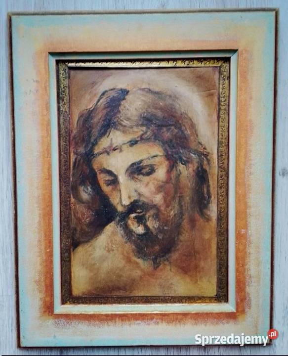 Stary Obraz olejny ręcznie malowany Dzierżoniów