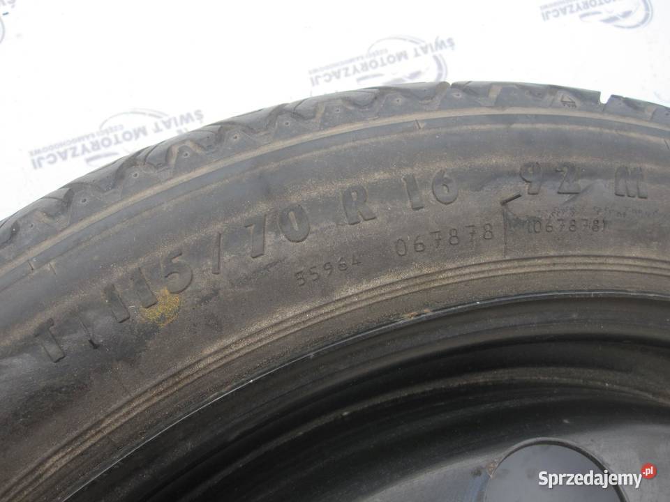 OPEL VECTRA C koło dojazdowe 1157016 92M 5x110