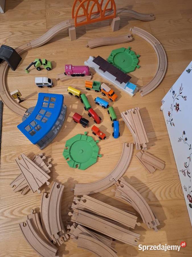 Kolejka drewniana kilka zestawów sprzedam