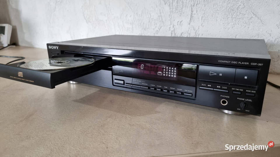 Cd player SONY CDP 397 CDP397 odtwarzacz Odtwarzacze CD i MD Międzychód