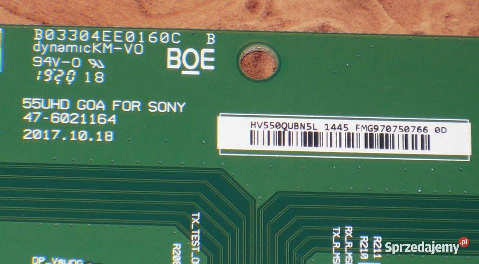 TCon 55UHD GOA SONY 476021164 TV Sony KD55XG8096 Części i akcesoria