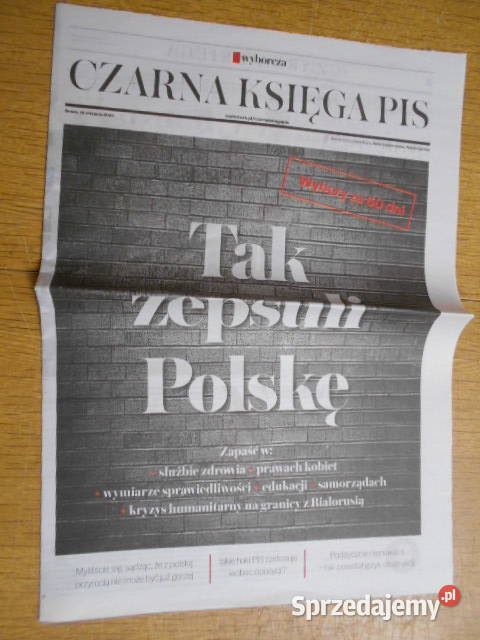 Czarna Księga PiS Tak zepsuli Polskę Gazeta miękka Parczew