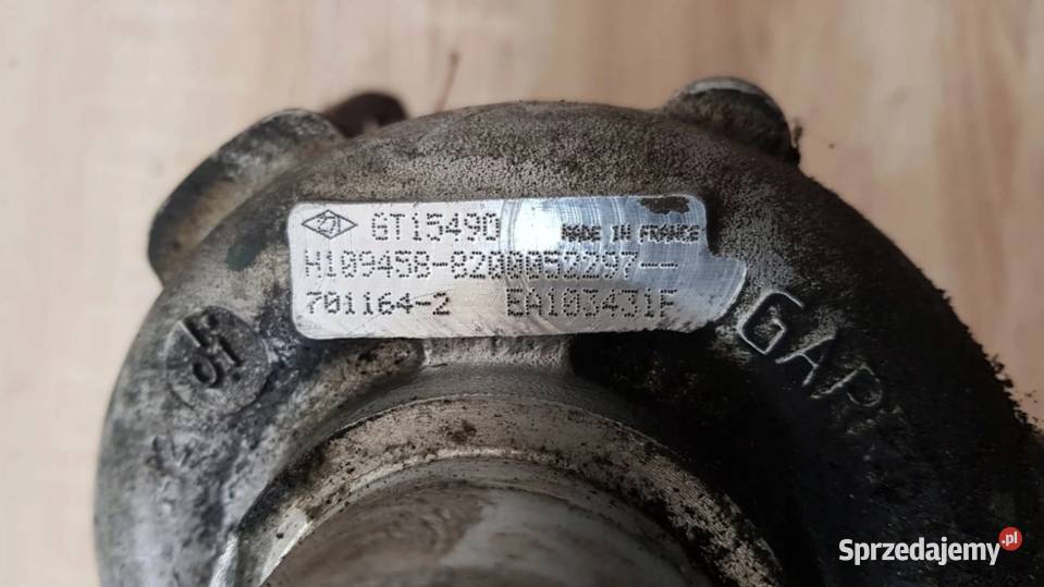 Turbosprężarka GT15490 7011642 22 DCI Renault podkarpackie Mielec