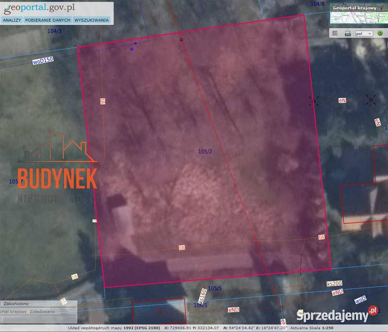 Działka budowlana Rusko 44m