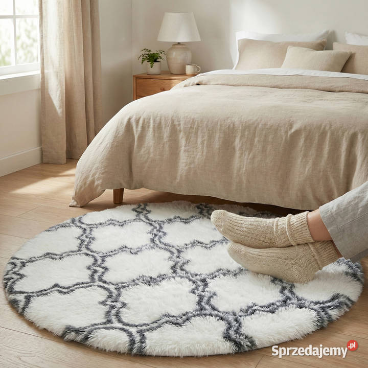 Dywan okrągły do salonu shaggy DECOR Opole