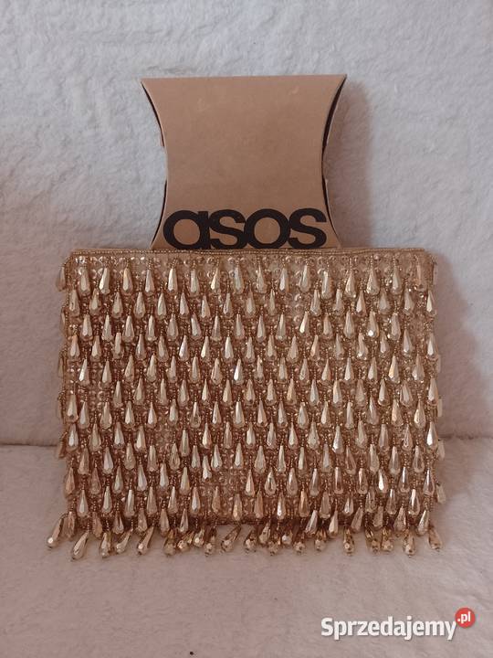 ASOS Złota bogato zdobiona torebka do ręki Do ręki Kraków