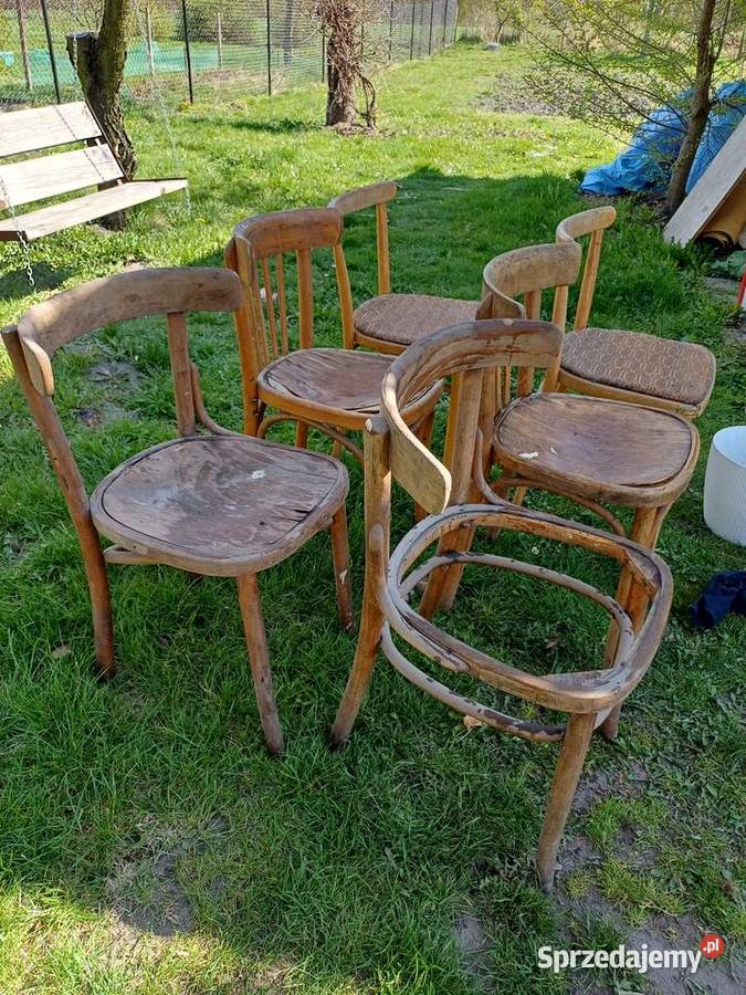 Stare krzesla PRL lubelskie Lublin