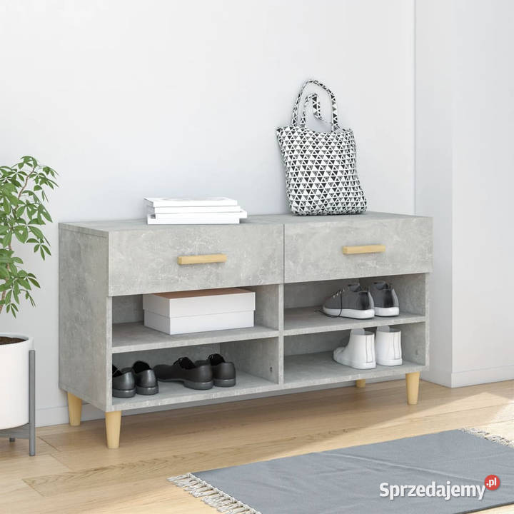 Szafka na buty szarość betonu 102x35x55 WM812820 Warszawa sprzedam