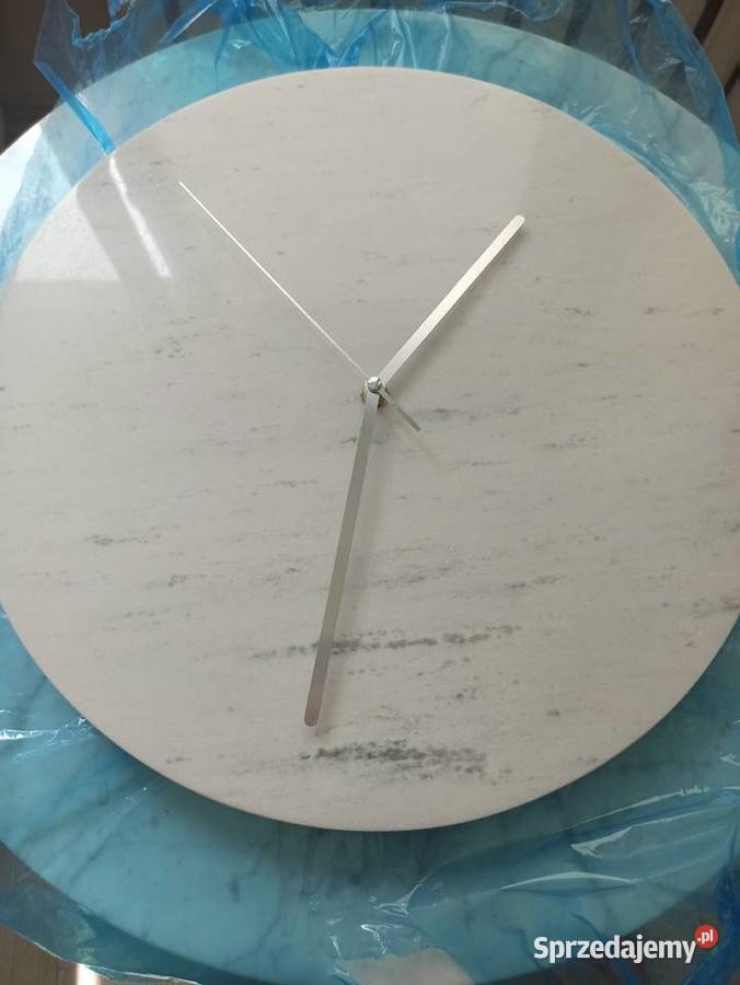Zegar ścienny z marmuru Bianco Carrara średnica Koszalin sprzedam