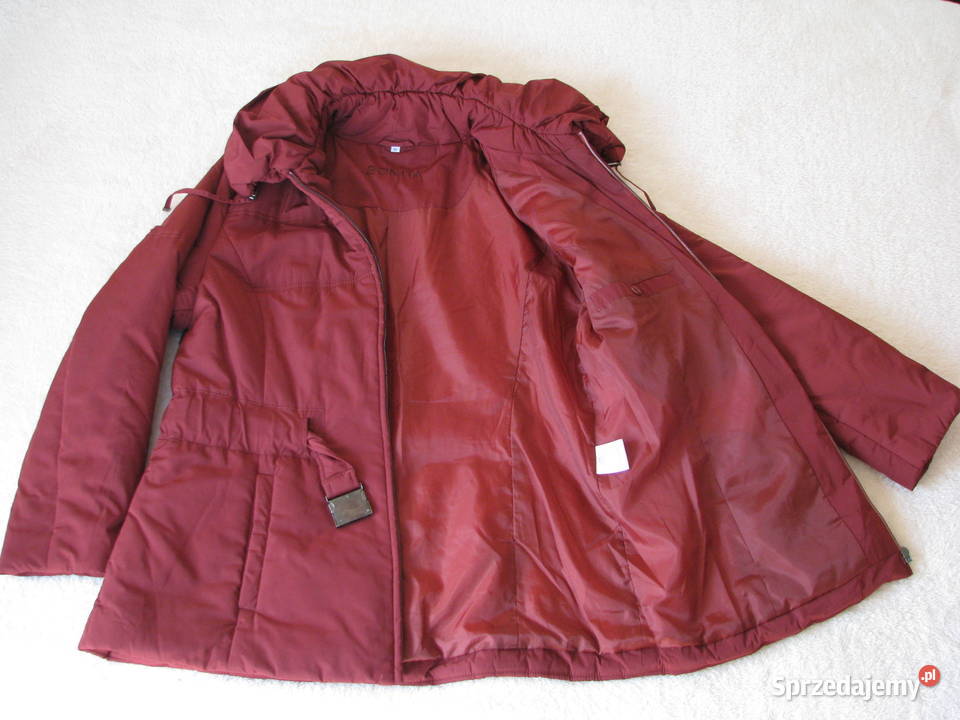 Elegancka ciepła kurtka damska Bonita bordowa XL Kurtki i płaszcze małopolskie Brzegi