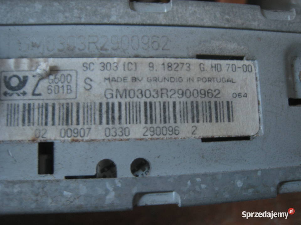 Radio oryginalne Opel Grundig sc303 1 Din kadett Kraków