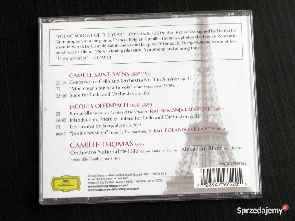 Camille Thomas SaintSaens Offenbach CD nowa Sosnowiec