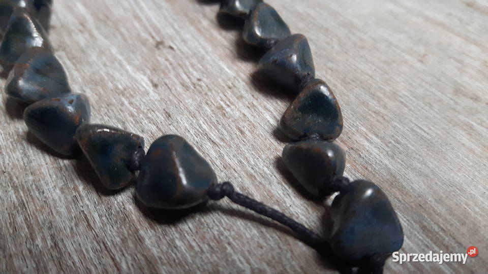 Naszyjnik ceramiczny ręcznie wykonany Otwock