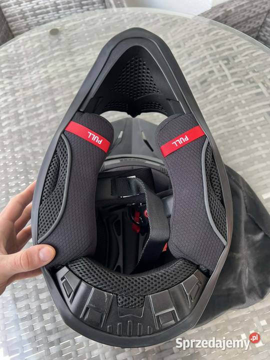 Kask Cross Raven Airborne Evo Matowy Czarny S