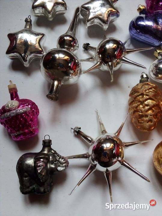 stare bombki szklane vintage PRL śląskie Częstochowa sprzedam