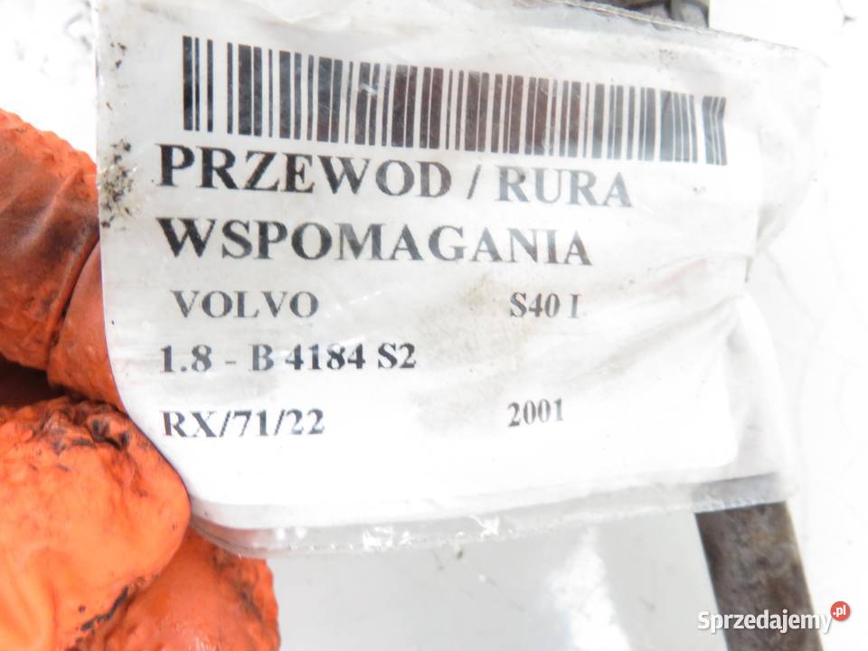 PRZEWÓD WSPOMAGANIA VOLVO S40 I 18 B 4184 S2 Przewody układu wspomagania