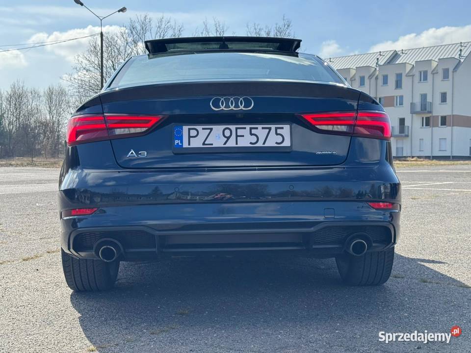 Audi A3 20 tfsi quattro 2020r 231 DSG Keyless Swarzędz