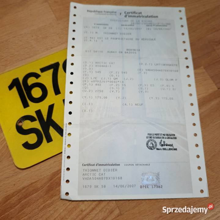 Arctic cat 500 4x4 Okuniew
