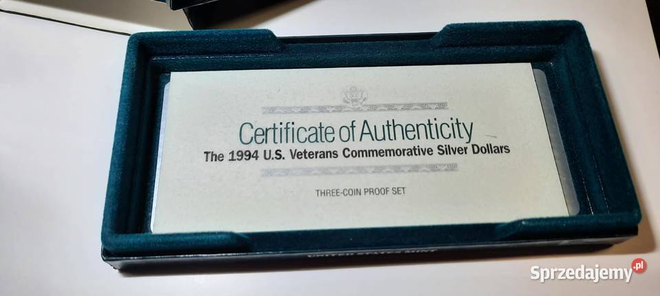 pudełko do monet dolarowych certyfikat Antyki, Sztuka, Kolekcje Warszawa