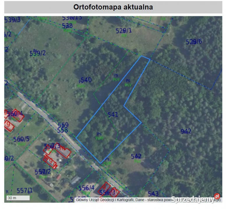 Działka 4295 m złożony wniosek o WZ na dwa domy asfalt Dzietrzychowice sprzedam