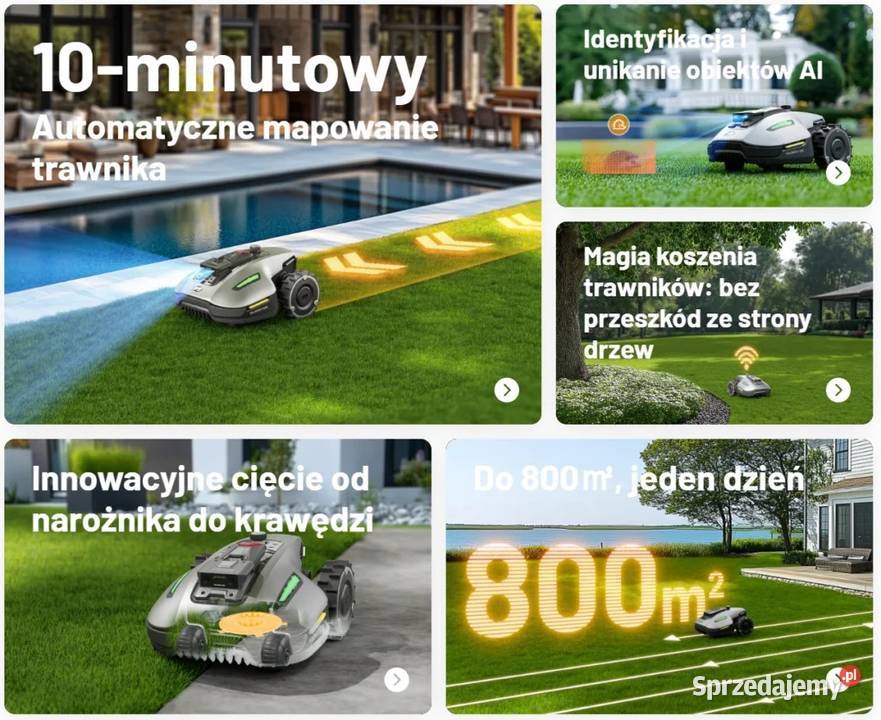 Robot Koszący Automatyczny YUKA Mini 800 2025 3 Kosiarki i podkaszarki Gorlice