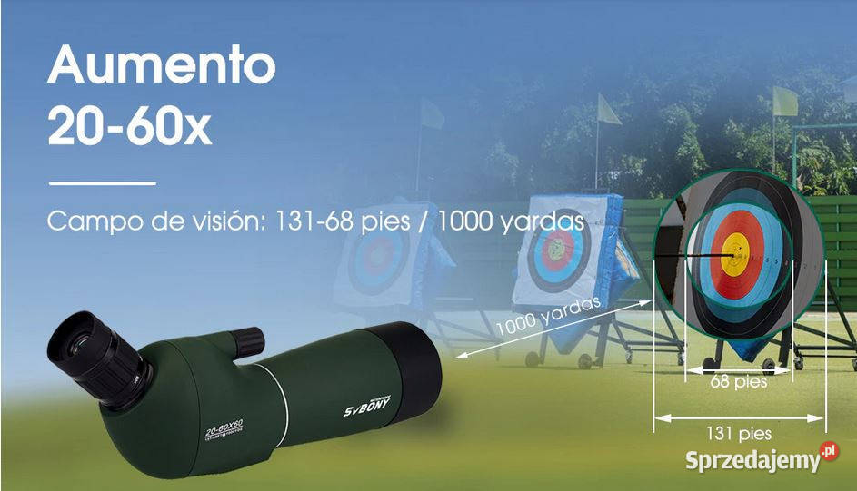 SVBONY SV28 2060x60 LUNETA STRZELNICA sprzedam