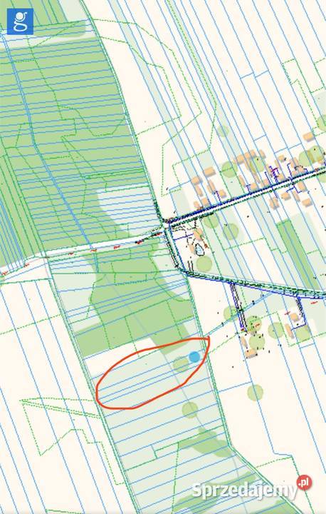 Działka Zamoście Kolonia 027ha