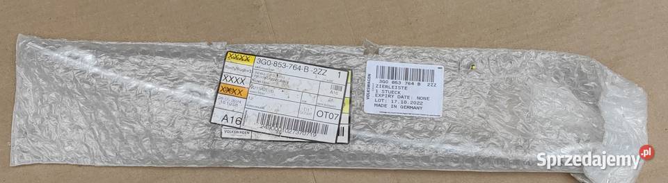 3G0853764B 2ZZ VW PASSAT LISTWA PRAWA CHROM małopolskie Rożnów