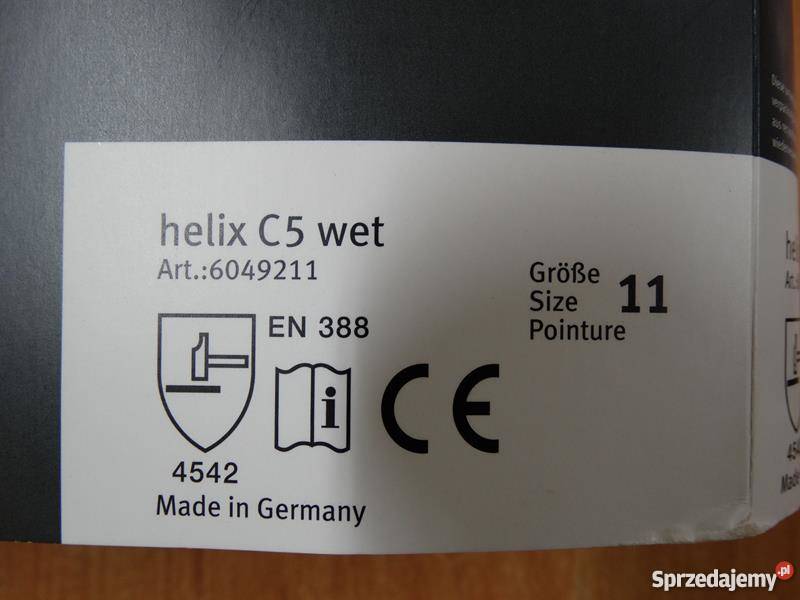 Rękawice ochronne Uvex Helix C5 wet pół
