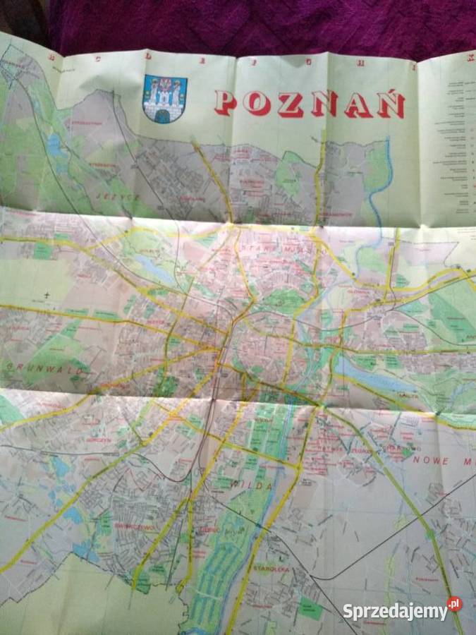 Poznań plan miasta 1985 dolnośląskie Wrocław
