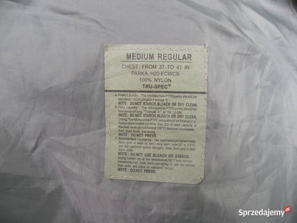 Parka ECWCS gen I ucp TRUSPEC medium regular Militaria Wrocław sprzedam
