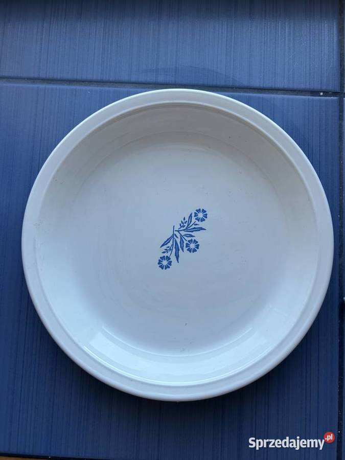 Vintage Corning Ware BLUE CORNFLOWER Pie Plate z Nowy Sącz