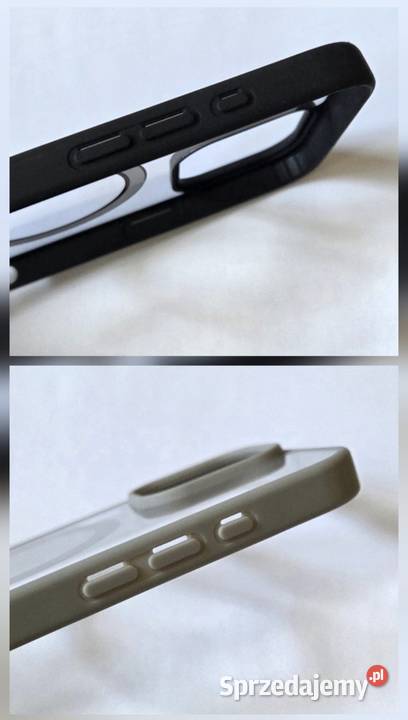 Etuicase przezroczyste szare i czarne z MagSafe