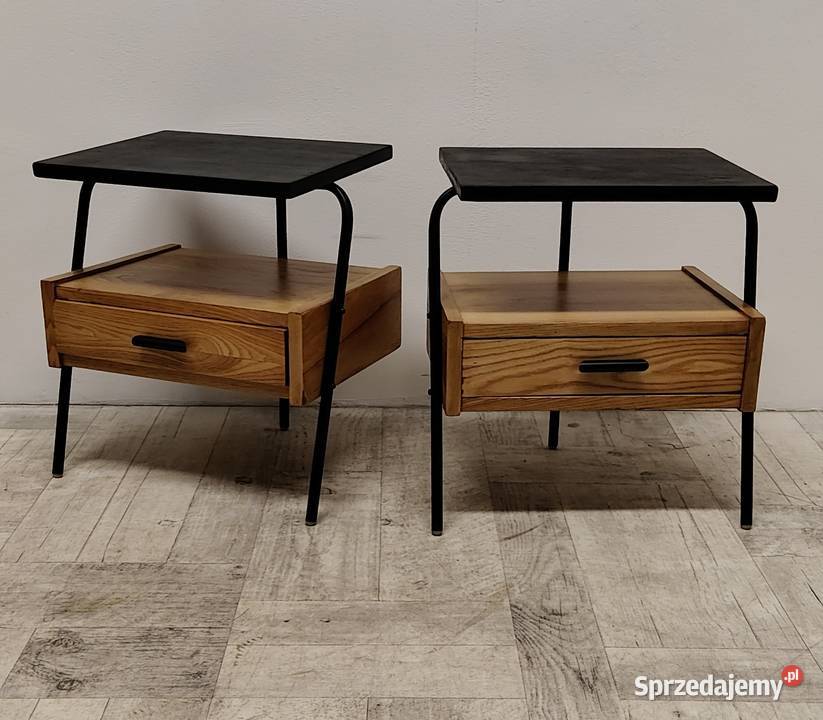 szafki nocne loft modernizm vintage design łódzkie