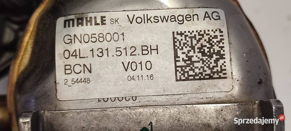 VW TIGUAN II CHŁODNICZKA EGR PRZEPUSTNICA