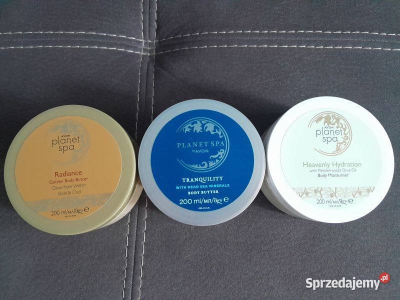 Zestaw 3 sztuk masło do ciała Avon Planet Spa śląskie Siewierz
