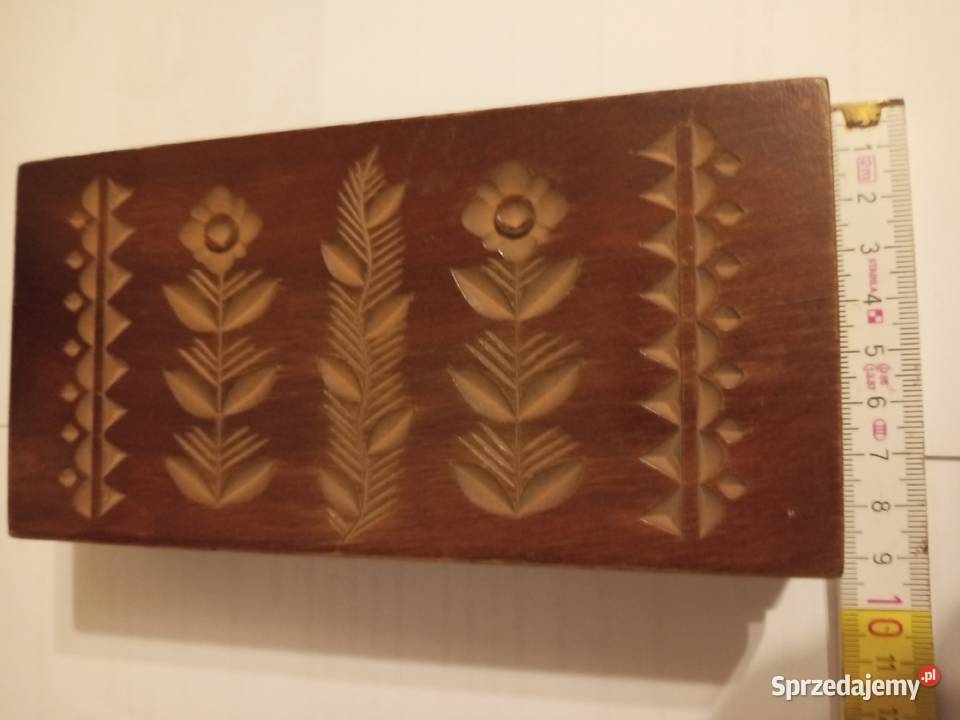Szkatułka drewniana PRL Szczecinek