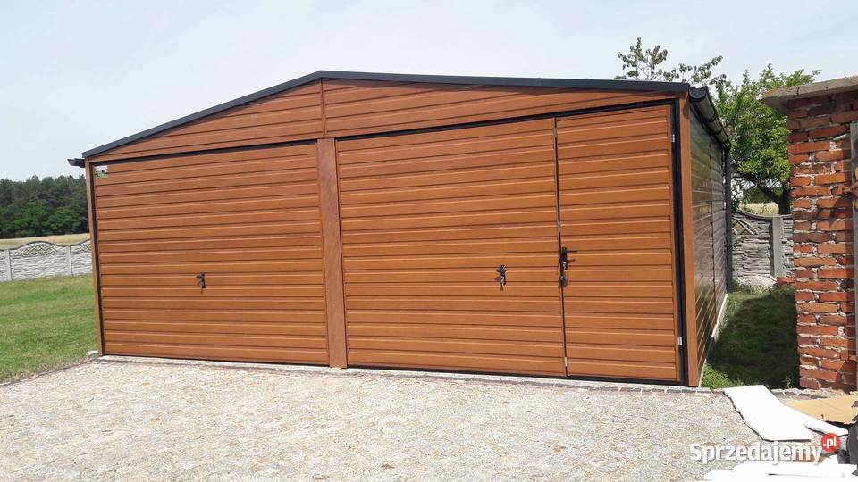 GARAŻ BLASZANY Złoty Dąb Wiaty Garaże Wiata 6x5