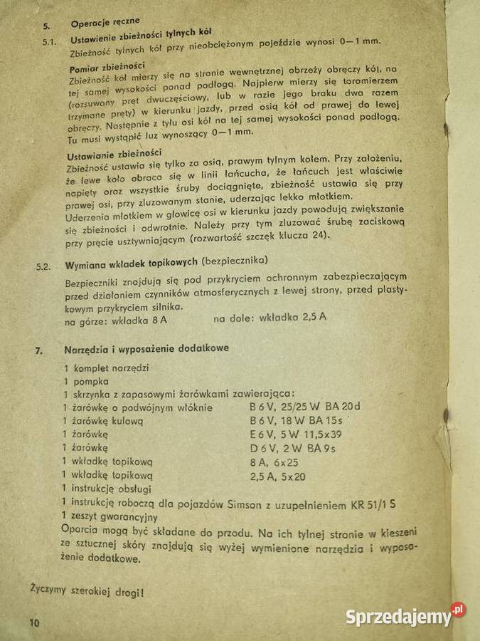Simson Duo 41 Instrukcja obsługi Piaseczno