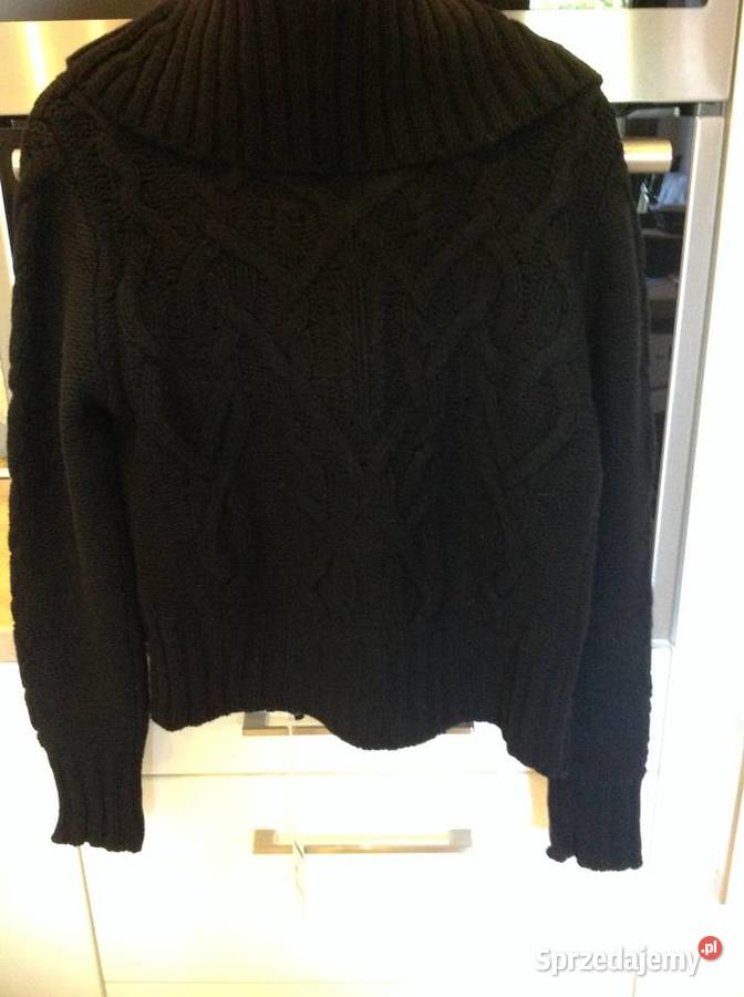 Czarny Sweter Wełniany Damski BENETTON M NOWY Benetton