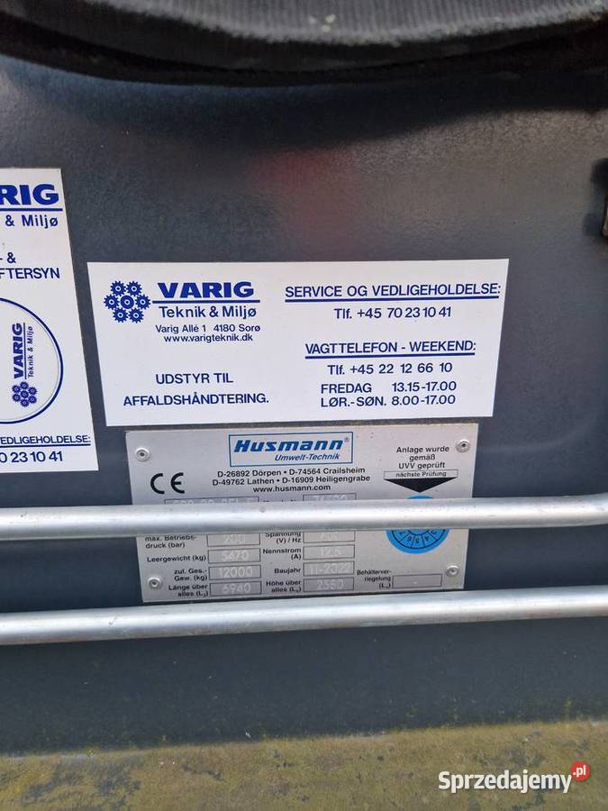 Kontenerprasowy Husmann SPB 20 SELE Złocieniec