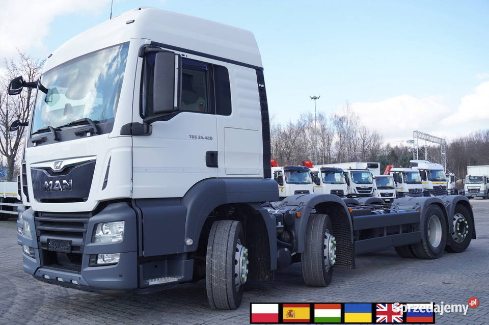 MAN TGS 35420 8x2 Rama 64 m 3 osie skrętne240342 nie Do zabudowy małopolskie Kraków