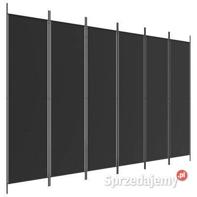 vidaXL Parawan 6panelowy czarny 300x200 Warszawa sprzedam