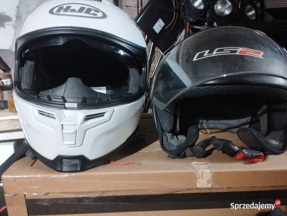Kask motocyklowy 2 rodzaje Kaski